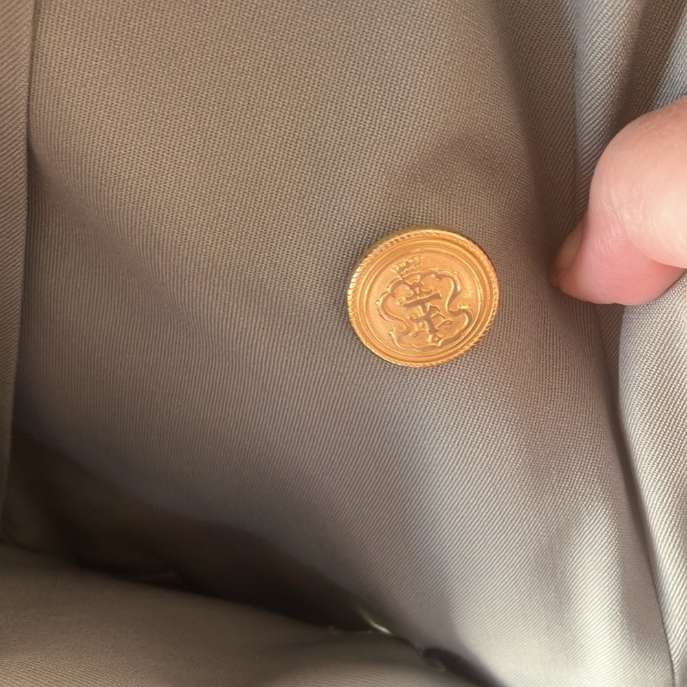 Final Markdown Talbots Light Green Wool Blazer Wi… - image 2